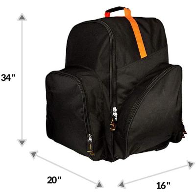 China Hockey Gear Bag Backpack 34 Inch Wheeled Equipment Backpack Perfect For Boys Girls Youth Roller Gear Bag Backpack for sale