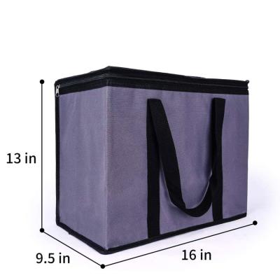 China Eco-friendly Foldable Reusable Insulated Collapsible Grocery Bag Cooler Bags Storage Bag For Shopping for sale