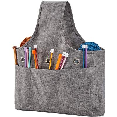 China Folding Knitting Storage Tote Bag Travel Wrist Bag for Needles Chat and Crochet for sale