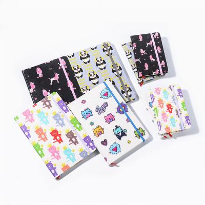 China Bling Poodle Paper Notebook Cat Lion Design Notebook Paillette Cartoon Panda for sale