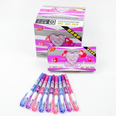 China office & School Pen Wholesales China Branded Zhixin G382 Gel Pen Lovein Pen For Student for sale