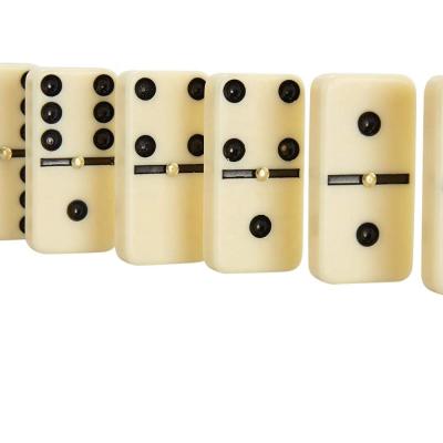 China Toys factory supply professional children's educational toys double six nine plastic dominoes for sale