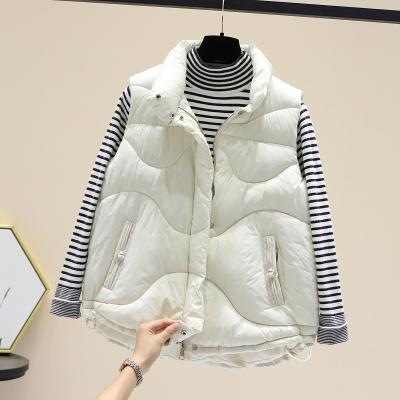 China Breathable Winter Down Vest Waistcoat Women Vest Waistcoat Women Short Sleeveless Lightweight Vest BodyWarmer Female White Anorak Down Coat for sale