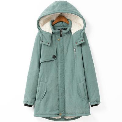 China Wholesale Viable Women's Jacket Plus Size Military Thick Mid Length Casual Coat for sale