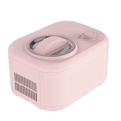 China WEILI Hotel Pink Cheap Diy Mini Yogurt Ice Cream Milk Table 1L Frozen Maker 220V 2021with Built-in Powerful Compressor for sale