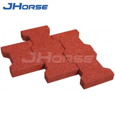 China Beautiful Environmental Recycled Rubber Horse Stable Bricks Water Proof Anti-Slip Low Price for sale