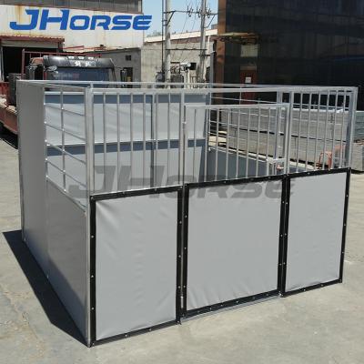 China Farms HDPE Horse Stables With Roof Outdoor Portable Tender Stalls Panel For Sale for sale