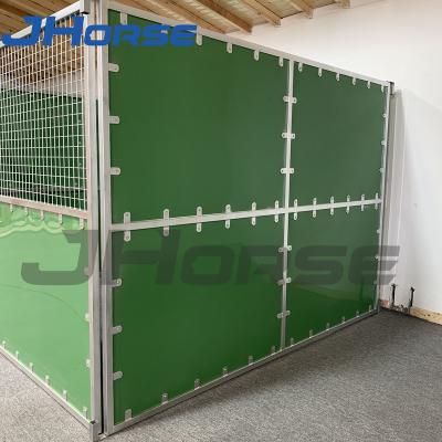 China Outdoor Mobile Prefab Movable High Density Plastic Board Truss Design Portable Horse Stalls for sale