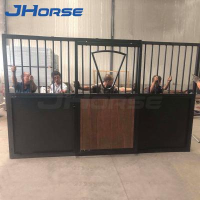 China Farms Wholesale Popular New Design Models Stable Stall With Metal Doors Horse House for sale