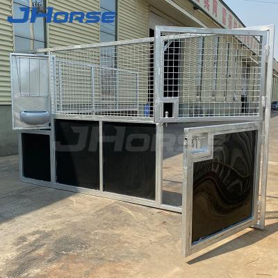 China Scratching Portable Temporary Outdoor Farms HDPE Knife Cloth Padding Horse Stables With Roof for sale