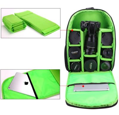 China Custom Multi Function Logo Dual Shoulders Camera Case DSLR Basics Scratchproof Camera Backpack Bag With Laptop Compartment for sale