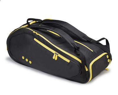 China 2 compartments for 6 rackets 2021 new multifunctional badminton tennis racket bag with shoe compartment for sale