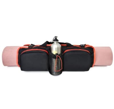 China Polyester canvas yoga bag large capacity storage simple thickened single shoulder bag yoga mat bag for sale