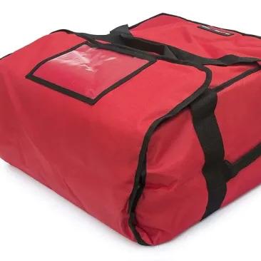 China Waterproof Heavy Duty Waterproof Bag Food Carrying Place Pizza Delivery Bag With Handle For Picnic Red Food Carrier Bag for sale