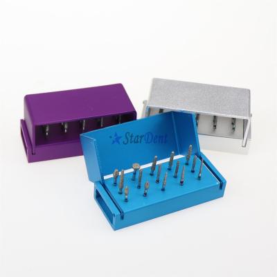 China Sterilisable at 135°; „ ƒ New Hot Sales Diamond Burs Kit With Autoclavable Desktop Dental Holder 15Pcs/Box for sale