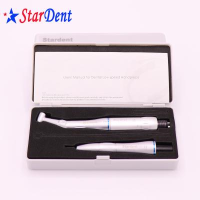 China Dental Steel Stardent Counter Straight Angle Handpiece / Factory Push Button Handpiece Low Speed ​​Motor Kit for sale