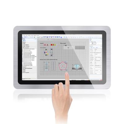 China Factory OEM Metal+Aluminum IP65 RS485/RS232 All In One Z8350/J1900/i3/i5 Desktop 12 15 15.6 17 19 Inch Touch Screen Panel Fanless Industrial PC for sale