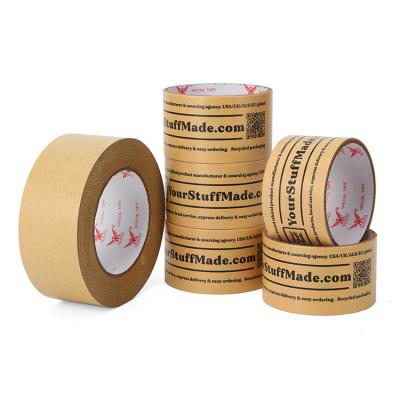 China Waterproof Size Paper Tape Factory Supply Sticky Waterless Kraft Paper for sale