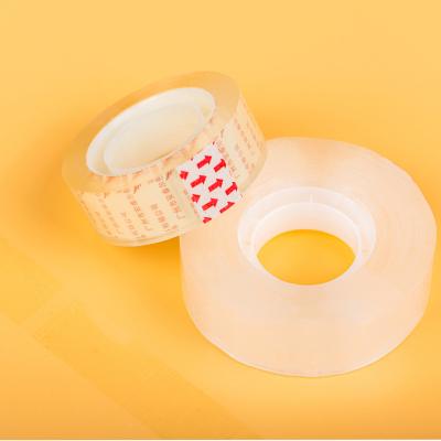 China Bopp Waterproof Acrylic Adhesive Stationery Tape Yellowish Adhesive Tape Use For Student for sale