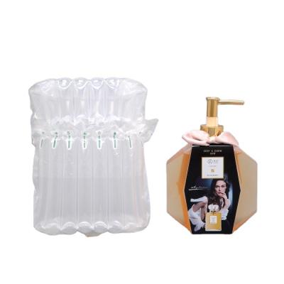 China Customized Shipping Environmentally Friendly Wine Glass Air Packing Customized Air Protector Bag Column Bubble Pad For Carry Out for sale