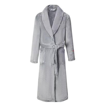 China Thermal Super Soft Keep Warm In Winter Flannel Bathrobe Style Robe Fleece New Housekeeping Night-Robe for sale