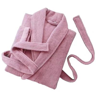 China New 100% Custom Made Thermal Terry Cloth Bathrobe Hotel Spa Long Robe Cotton Fabric Guest Room Bathrobe For Girl for sale