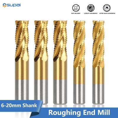 Chine M42 outils de coupe de fraisage CNC 3 flûte HSS fin de fraisage outil de fraisage de métal à basse vitesse à vendre