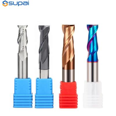 Cina 2 Flutes End Mill Alti attrezzi di taglio per carburo di alta precisione HRC 45 55 60 65 in vendita