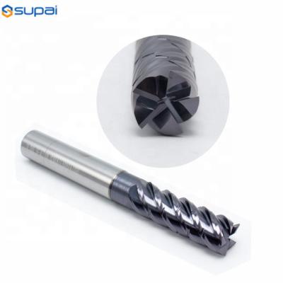 China Unequal Helix-Angle Square End Mill For High Efficiency Finishing Stainless Steel for sale