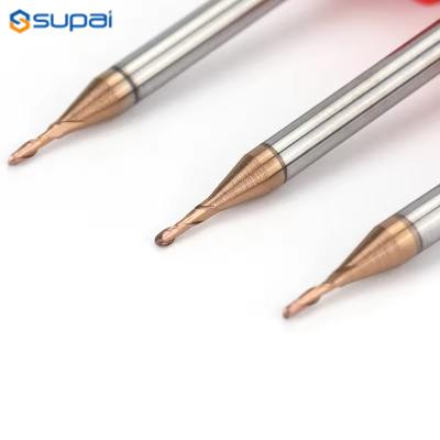 China 50mm Overall Length Short Flute Micro End Mills for Precision Machining for sale