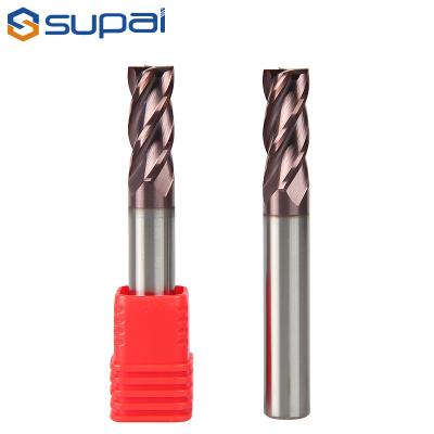 China 1-20mm Solid Carbide 1 MM End Mill Cutter 4 Flöte TiAlN Beschichtung Feature Standard Boy Performans Freze (Chatter) zu verkaufen