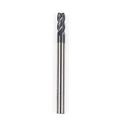 China 45 Graus Diâmetro Carbide End Mill 4mm tungstênio de aço CNC corte de fresagem 4 flauta Mills final de barragem 4mm Metal fresagem à venda