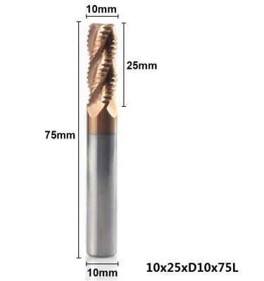 Chine Rigidité élevée 4 - 20 mm Diamètre fin de broyeur rugueux 3 flûtes Bits de routeur CNC à vendre