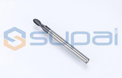 Chine 2 flûtes nez à bille moulins à extrémité de carbure solide découpeuse à fraisage CNC R0,5 0,75 mm CNC outils coupeuse à fraisage à vendre