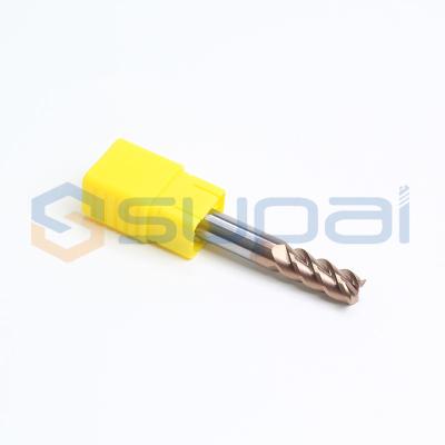 China 4 Flute Solid Carbide End Mill Milling Cutter para aço inoxidável cimentado, ligas de titânio à venda