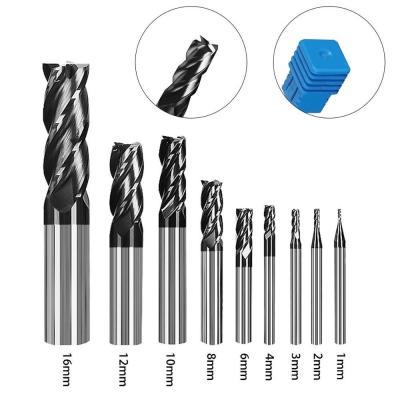 China Warm verkoop CNC-snijgereedschap 0.2mm-20mm Carbide End Mill 4 Fluit Te koop