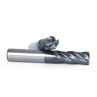 China HRC50 Solid Carbide 12mm Corner Radius End Mill 3500HV for sale