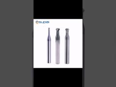 Tungsten Carbide Back Chamfer End Mill 4 Flute Coated 60 Degree