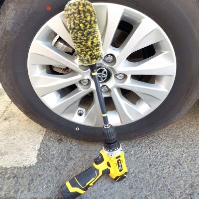 China Car Wheel Motorcycle Wash Sweep Auto Car Wash Brushes , Car Dust TIRE Cleaning Brush Auto Vehicle Wheels Wash Brushes for sale