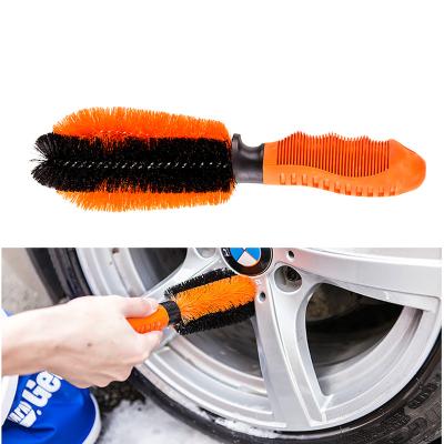 China Car Wheel Motorcycle Wash Brush Multipurpose Rim Tire Detail Brush Use for Wheels Tires Tricks Motorcycles Bicycles for sale