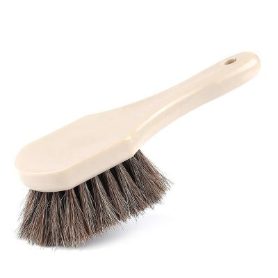 China Horsehair Leather Soft Cleaning Brush for sale