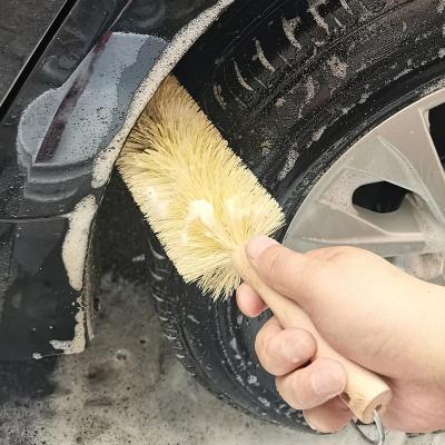 China Car Wheel Motorcycle Wash Brush Tampico Big Wheel Spoke Brush for sale