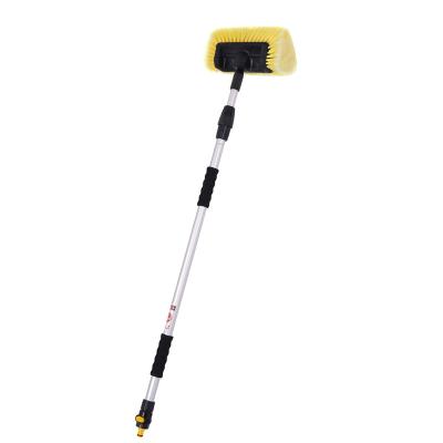 China Ultra Soft Brush Head Telescopic Car Wash Brush, Traverse Wash Brush With Adjustable Aluminum Handle for sale