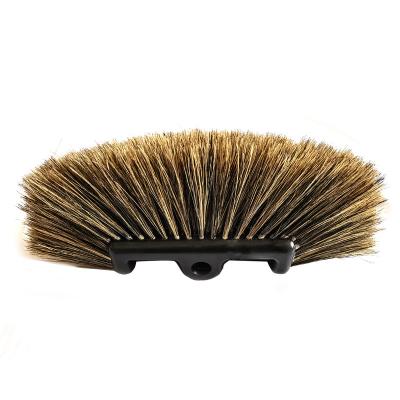 China Soft Wash Brush Head Soft Natural Pig Hair Cleaning Brush For Car Dust Brush for sale