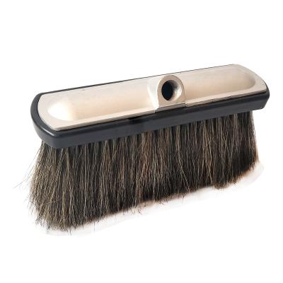 China Car Wash Aluminum Main Brush Natural Soft Bristle Pig Hair Cleaning Brush for sale