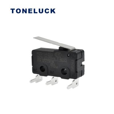 China 40T85 Small Household Appliances Small Handle Switch Three-pin Black Household Appliances Switch Microwave Straight Micro Stroke Switch for sale