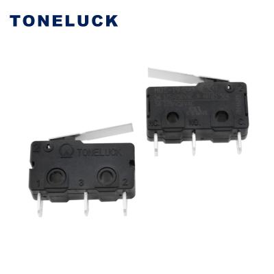 China Home Appliances Short Lever Micro Switches 5a 250v 5e4 Micro Energetic Switch for sale