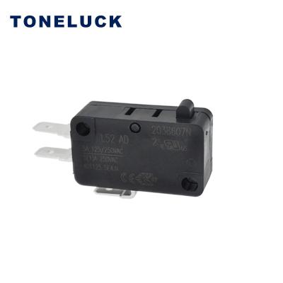 China Toneluck L52 T125 Pin Plunger Snap Action Micro Switch for Microwave 5A 250V 125V L52AD-BN00A1-01 for sale