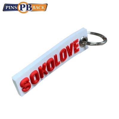 China Custom Soft Rubber Key Chain PVC 3d Rubber Key Chain With Logo for sale