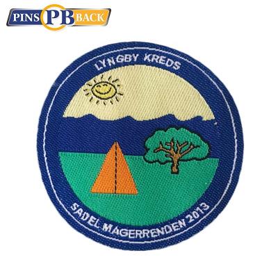 China high quality custom size 3D embroidery for clothing shoes hat embroidery woven patch for sale